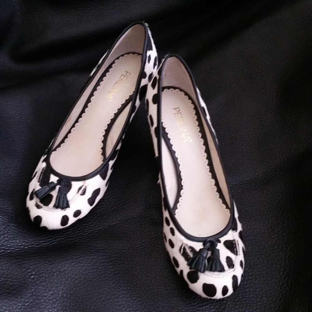 Perlina "Pasha" Tasseled Animal Print Pumps